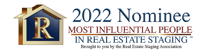 Badge displaying 2022 Nominee Most Influential Home Stager - Staging That Sells
