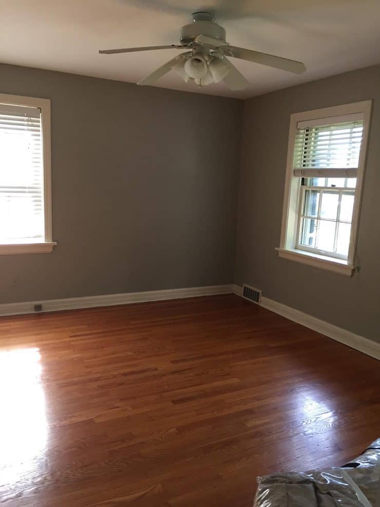 Staging your home to sell - picture of room before being staged
