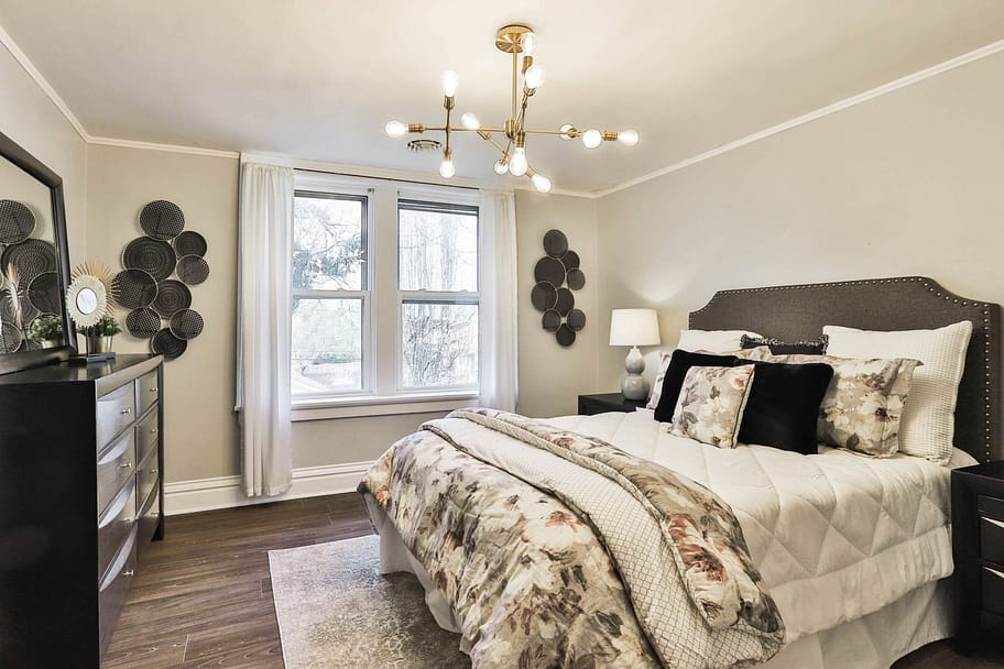 Holly Hills home - staged master bedroom